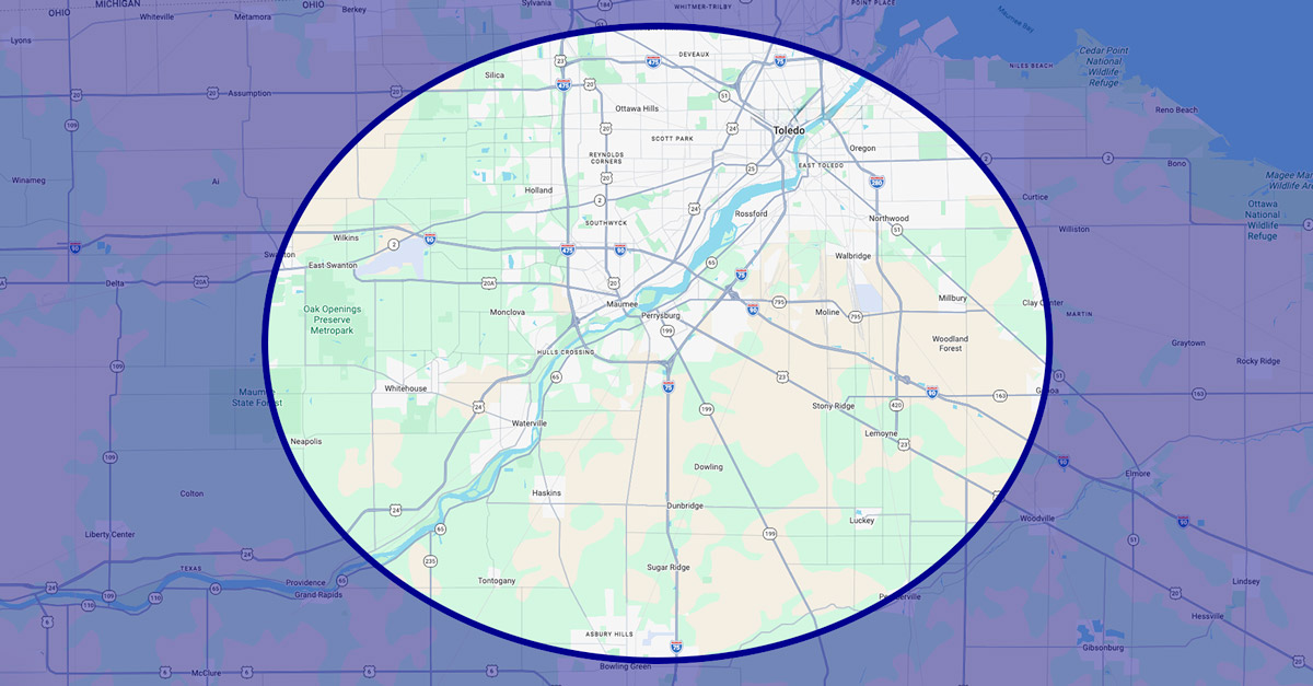 Service area map